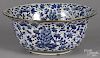 Chinese blue and white porcelain bowl, with Yongle mark, but later, 6 1/4'' h., 15'' dia.