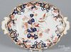 Imari style porcelain serving tray, early 20th c., 16'' w.