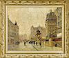 Marcel Brisson (French, b. 1915), oil on canvas Parisian street scene, signed lower left, 24'' x 30''.
