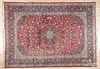 Semi-antique roomsize Persian carpet, 12' x 8'8''. Provenance: Estate of Katherine K. Gaeth
