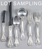 Reed and Barton Burgundy pattern sterling silver flatware service, sixty eight pieces, 82.5 ozt.