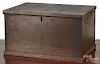 Pennsylvania poplar lock box, 19th c., 10 3/4'' h., 19 1/2'' w., 13 1/4'' d.