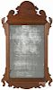 Chippendale mahogany looking glass, ca. 1800, 23'' h.
