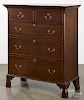 Pennsylvania stained poplar chest of drawers, early 19th c., 47 1/4'' h., 35 1/4'' w.