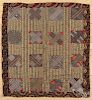 Pennsylvania patchwork crib quilt, late 19th c., 37'' x 35''.
