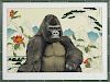 Tom Palmore (American, b. 1945), lithograph of a gorilla, signed lower right and numbered 95/115