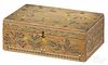 New England carved and painted dresser box, 19th c.