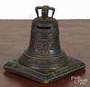 Bailey's cast iron Centennial Liberty Bell still bank, 19th c., 4 1/2'' h.