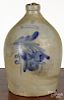 Pennsylvania two-gallon stoneware jug, 19th c. impressed Cowden & Wilcox Harrisburg PA