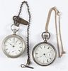 Two pocket watches, 20th c., to include a watch by American Watch Co. and a watch by Elgin National