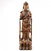 Chinese Standing Guanyin Wooden Sculpture