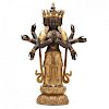 Standing Bodhisattva with Four Heads and Eight Arms