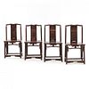 Set of Four Chinese Side Chairs