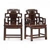 Pair of Chinese Hall Chairs