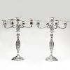 Pair of Large S. Kirk & Son Repousse Candelabra