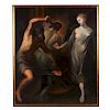 Antique Painting of Hephaestus & Aphrodite