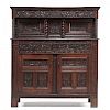 English Carved Court Cupboard