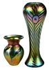 Two Lundberg Studio Art Glass Vases