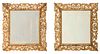 Pair of Rococo/Style Giltwood and Composition Mirrors