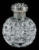 Victorian Cut Glass and Silver Perfume Bottle