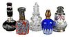 Five French Glass and Porcelain Burner Diffusers