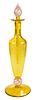 Steuben Bristol Yellow Glass Perfume Bottle