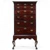 Pennsylvania Chippendale Carved Walnut Chest on Frame