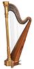 Lyon & Healy Carved and Giltwood Harp