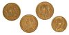 Group of Four British Gold Coins 