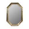 Italian Hollywood Regency Gilt Wood Octagonal Mirror