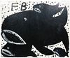 Freddie Brice 'Sharks' Oil Painting on Board