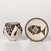 Two Contemporary Acoma Pottery Items