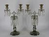 An Antique Pair Of Baccarat Candelabra