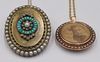 JEWELRY. (2) Antique Gold Lockets or Pendants.