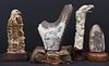 Native American Carved Horn and Bone Grouping.