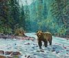 Carl Rungius (1869–1959) — Bear in a Stream