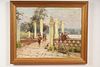 Oil Painting of an Asian Scene signed H. Vollet
