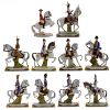 Equestrian Figures, Nine Napoleonic