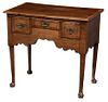 Queen Anne Inlaid Oak Dressing Table