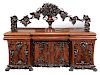 Exceptional Carved Mahogany Sideboard