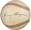 Beautiful Harry Hooper Single Signed American League Baseball PSA DNA COA