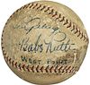 Stunning Babe Ruth & Lou Gehrig Signed American League Baseball PSA DNA & JSA