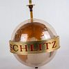 Schlitz Beer Rotating Globe Hanging Light