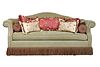 EJ Victor Green Upholstered Camelback Sofa