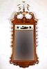 Federal Style Mahogany Eglomise Looking Glass