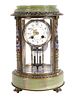 Tiffany & Co. Hardstone & Champleve Mantel Clock