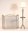 Regency Style Brass Floor Lamp