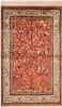 Vintage Persian Silk Qum Rug 5 ft 7 in x 3 ft 6 in (1.7 m x 1.06 m)