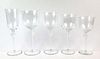 Lalique 65 Pc. Figural Wine Glasses Set