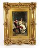 19th C. Pelusa Signed Oil on Board